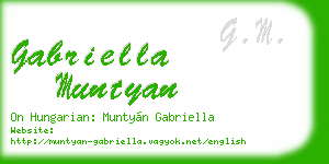 gabriella muntyan business card